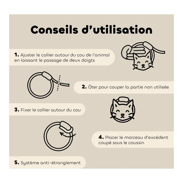 Collier anti puce chat Biovetol