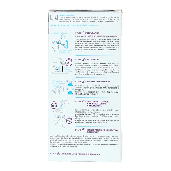 Objectif Zero Verrue Freeze excel stylo