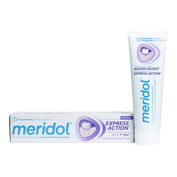 Meridol Express Action Dentifrice gencives sensibles