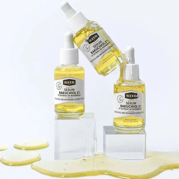 Waam sérum bakuchiol 2% et extrait de busserole