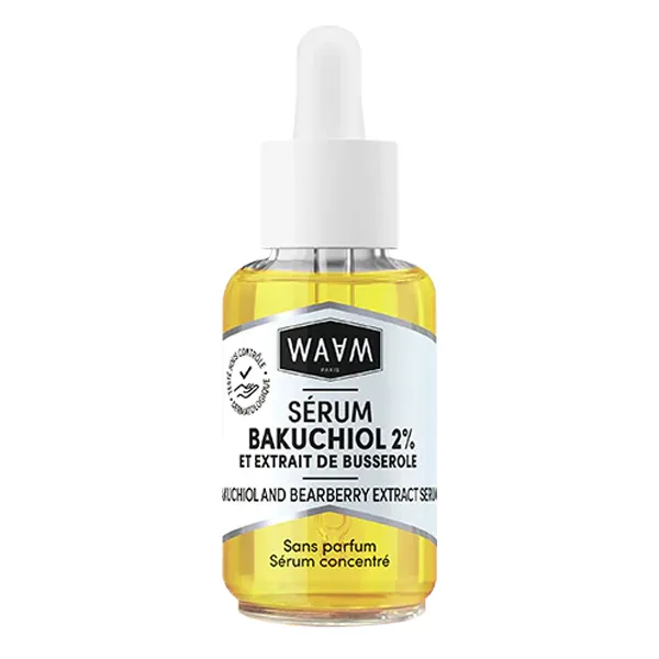 Waam sérum bakuchiol 2% et extrait de busserole