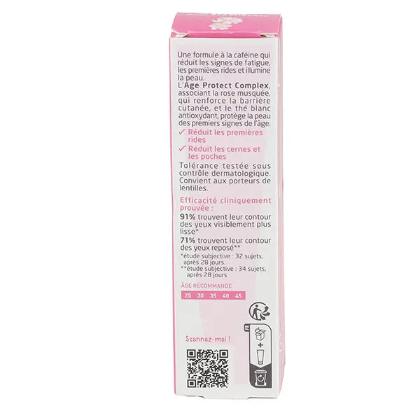 Weleda Rose Musquée & thé blanc contour des yeux lissant Bio
