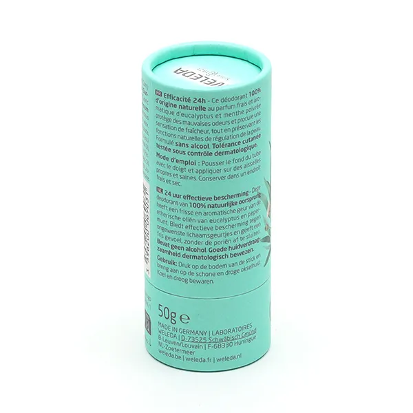 Weleda Déodorant stick 24h bio Eucalyptus Peppermint