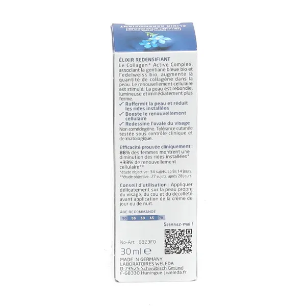 Weleda Élixir Redensifiant Bio Gentiane bleue et Edelweiss