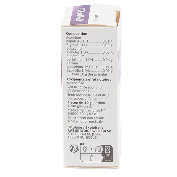 Weleda Onaflu granules homéopathiques