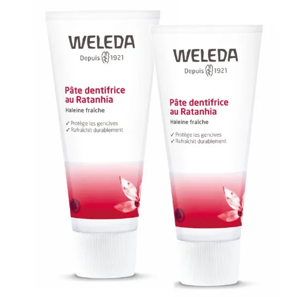 Weleda pâte dentifrice au Ratanhia