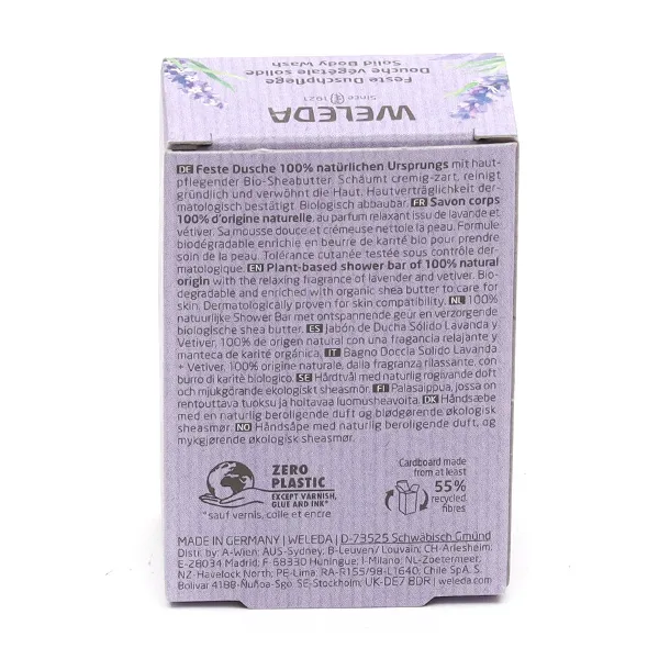 Weleda douche végétale solide Lavande et Vetiver bio