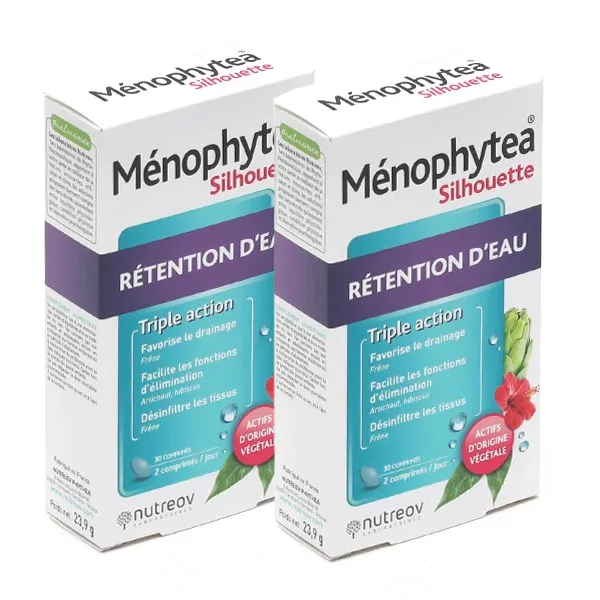 Ménophytea Silhouette Rétention d'eau comprimés