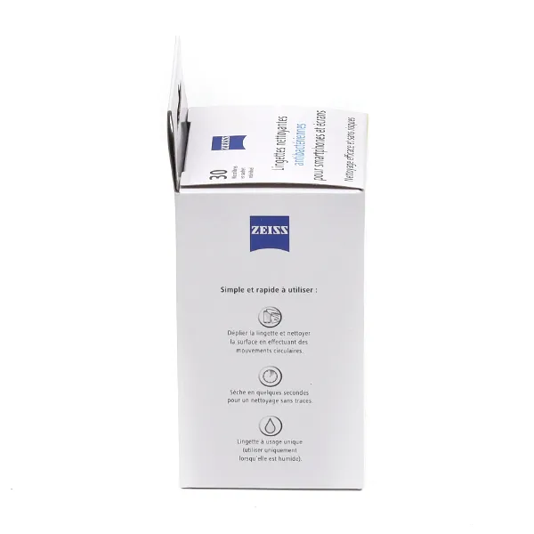 Zeiss Lingettes nettoyantes antibactériennes pour smartphones et écrans