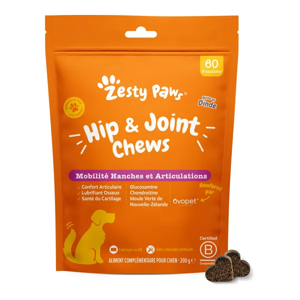 Zesty Paws Mobilité et Articulations friandises pour chien
