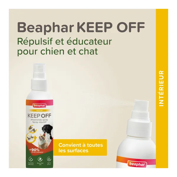 Beaphar Spray répulsif chat chien Keep Off Indoor