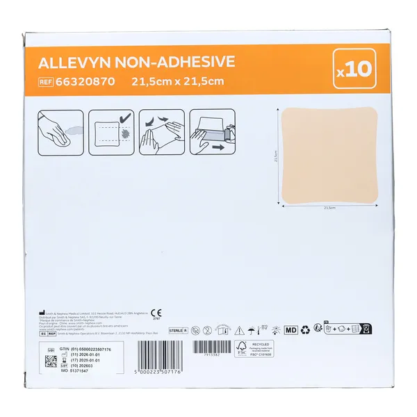 Allevyn Non Adhesive Carré pansement