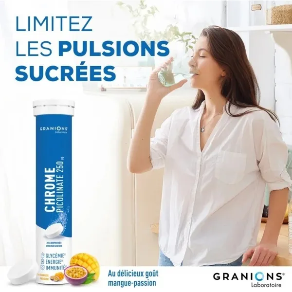 Granions Chrome picolinate 250 µg comprimés effervescents