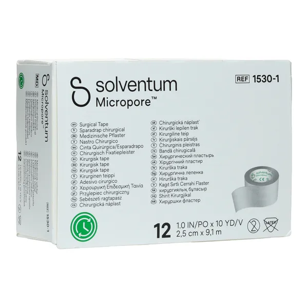 Solventum Micropore sparadrap blanc 2,5 cm x 9,14 m