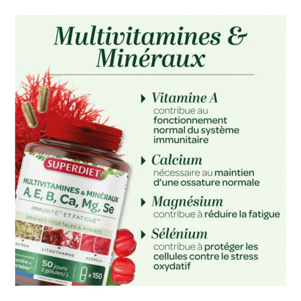 Super Diet Multivitamines et minéraux gélules