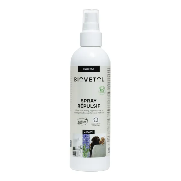 Spray répulsif chat chien Biovetol