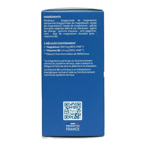 Vitavea Magnésium bisglycinate et marin gélules