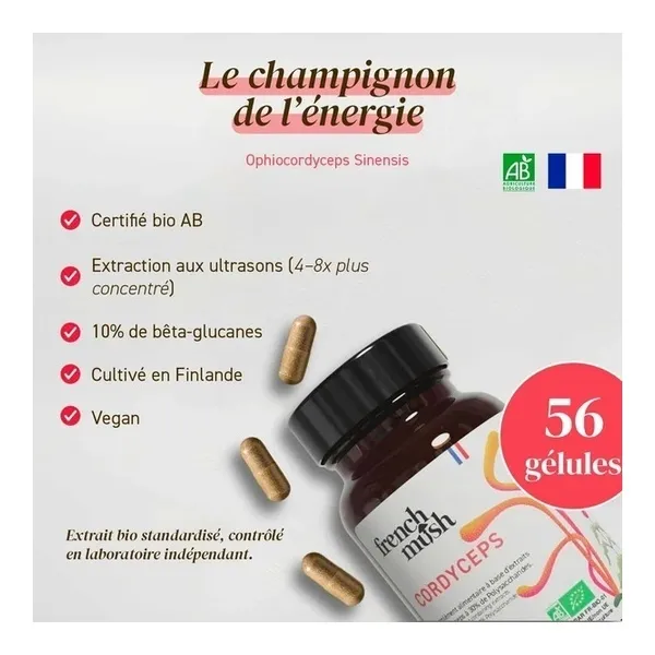 French Mush Cordyceps Bio gelules