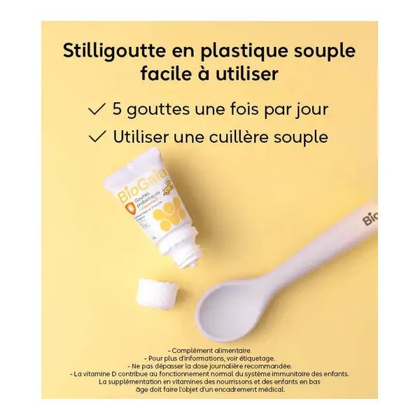 Biogaia Gouttes probiotiques + Vitamine D