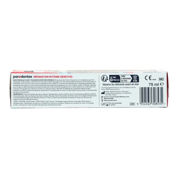 Parodontax Advanced+ dentifrice réparation intense gencives