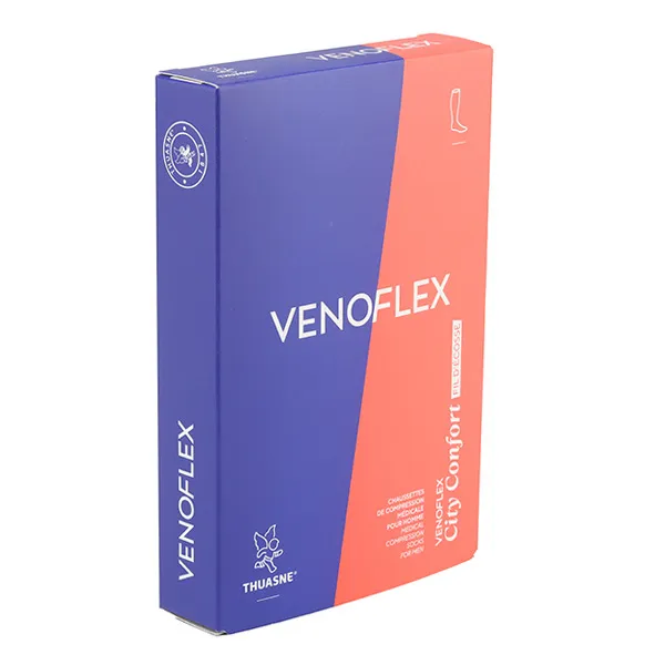 Venoflex City Confort Fil d'Ecosse Chaussettes de contention Homme cl2
