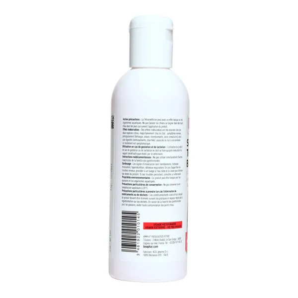 Beaphar Shampoing Anti puce et Anti tique Tétraméthrine Chien Chat