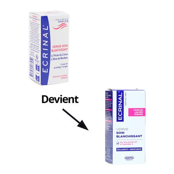 Ecrinal vernis soin blanchissant