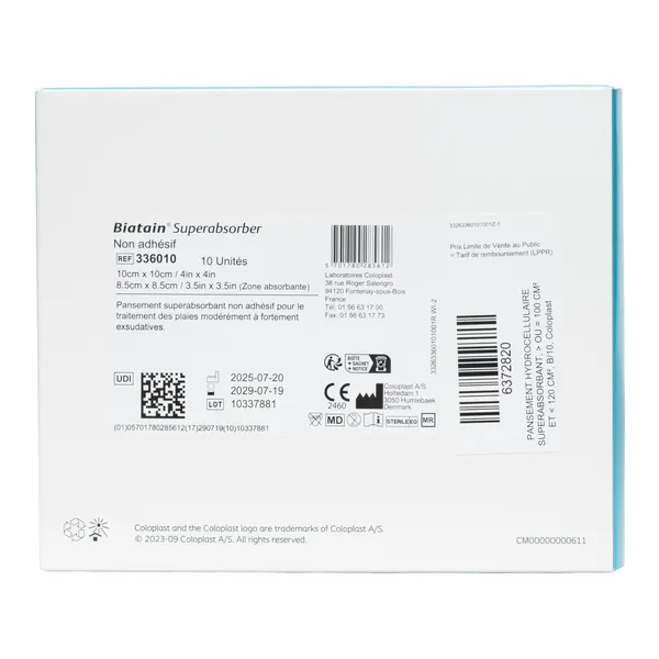 Biatain Pansement non adhésif Superabsorber