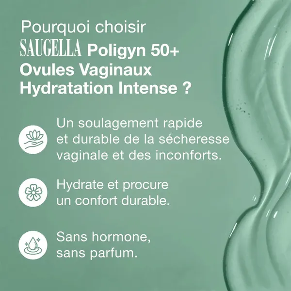 Saugella Poligyne 50+ Ovule vaginal hydratation intense