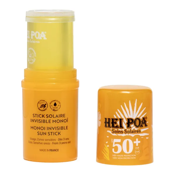 Hei Poa Stick solaire invisible Monoï SPF 50+