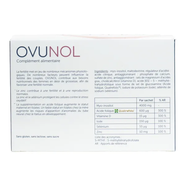 Ovunol fertilité sachets