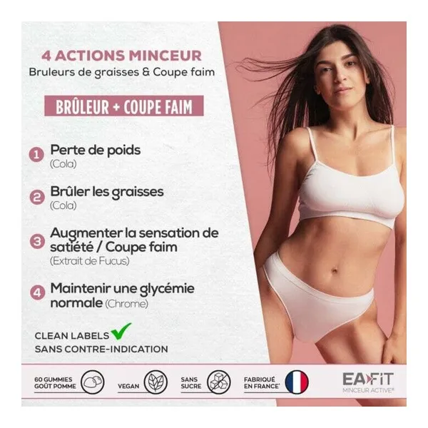 Eafit Minceur 360 Brûleur + Coupe faim gummies