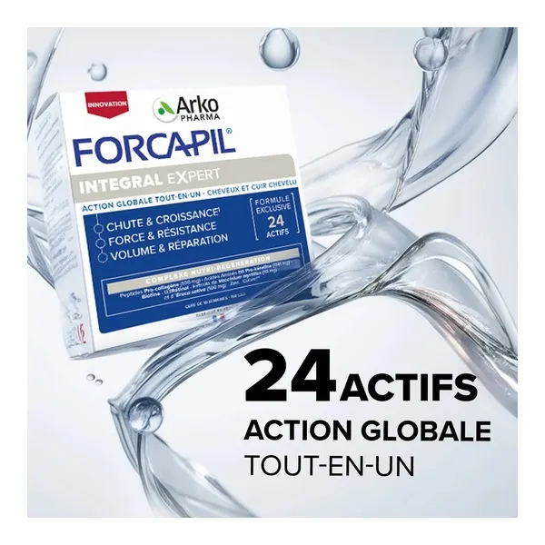 Forcapil Integral Expert cheveux et cuir chevelu gélules