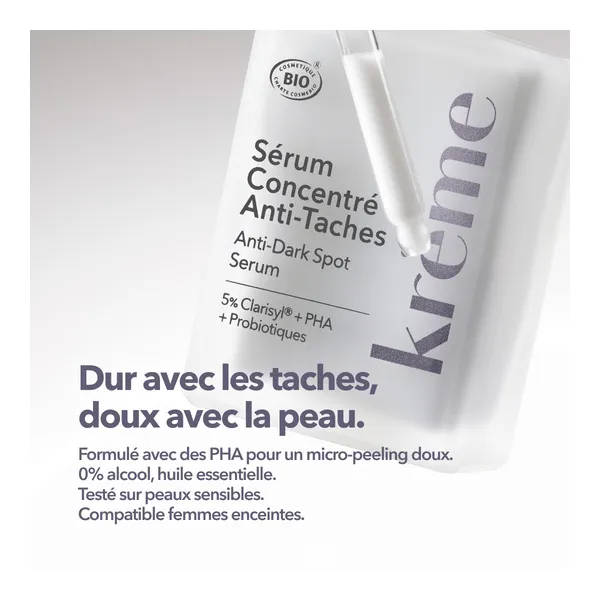 Krème sérum concentré anti taches bio