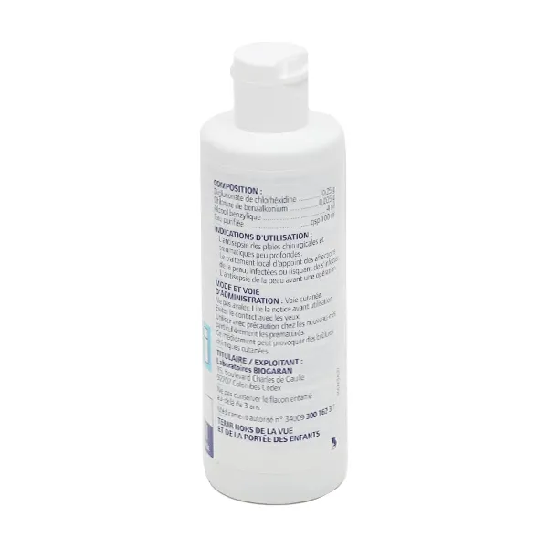 Chlorhexidine Benzalkonium Alcool benzylique