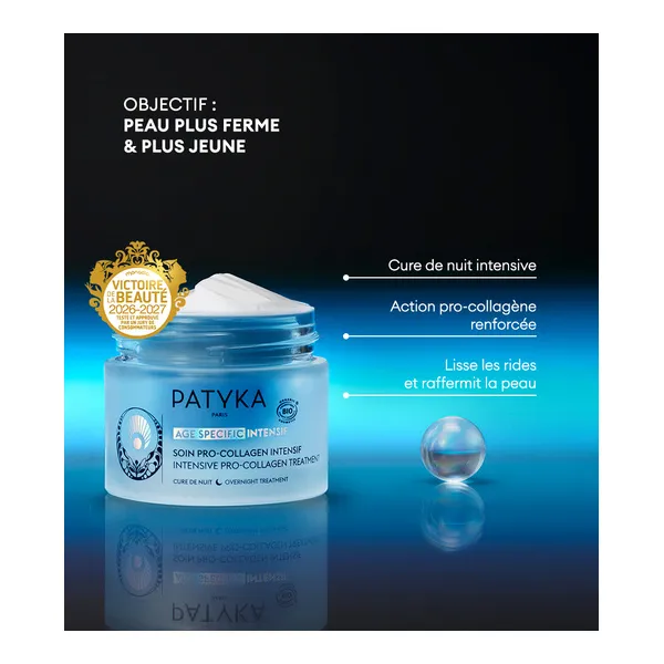 Patyka masque lift pro-collagène Nuit bio