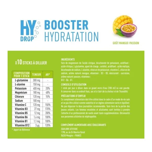 Granions Hydrop Booster d'hydratation stick
