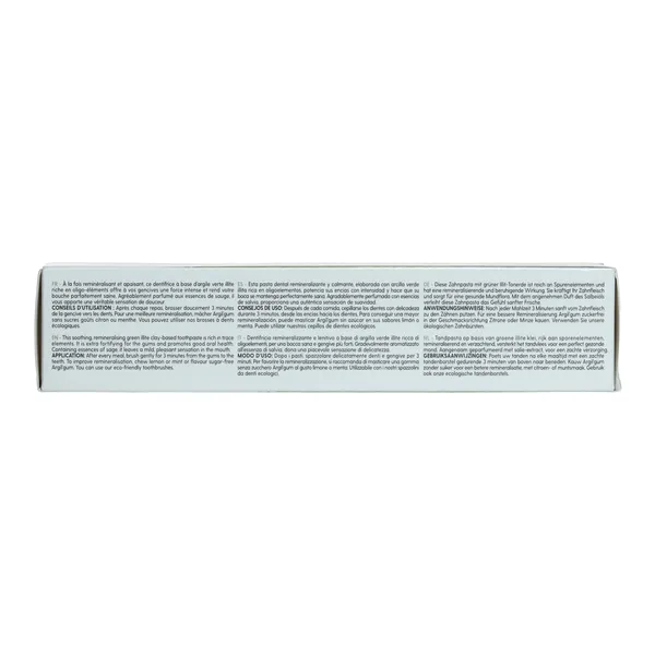 Argiletz Dentifrice reminéralisant Mineral Activ Sauge Bio