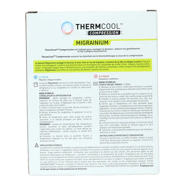 Thermcool Bonnet migraine Migrainium