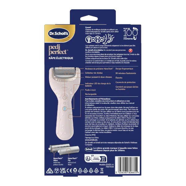 Scholl Pedi Perfect râpe électrique