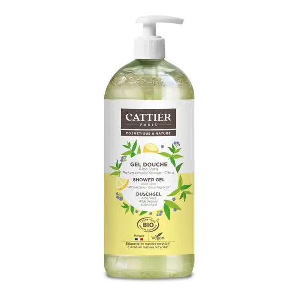 Cattier Gel douche Aloe vera Bio
