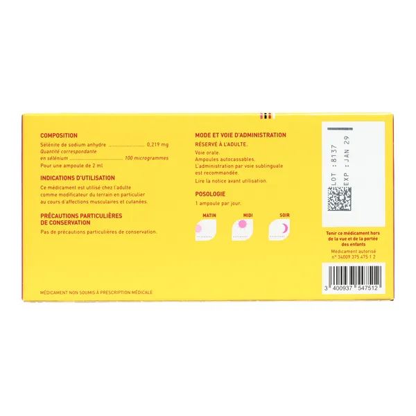 Oligosol sélénium ampoules