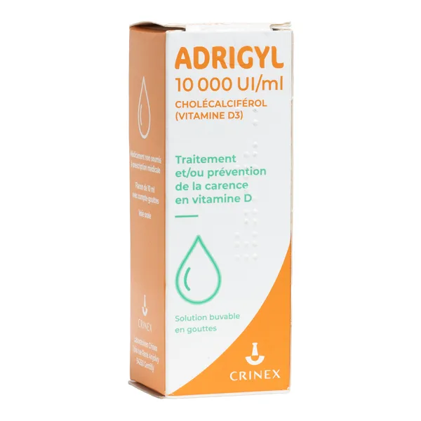 Adrigyl vitamine D 10000 UI/ml gouttes
