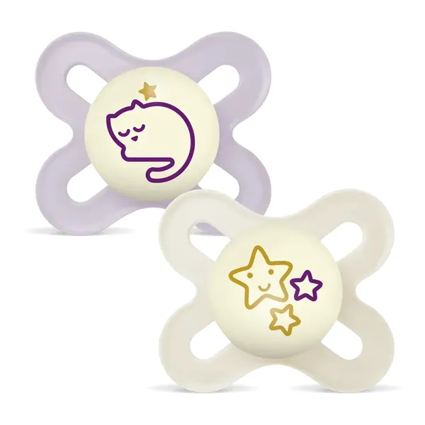 MAM Original Naissance Nuit Sucette symétrique silicone 0-2 mois