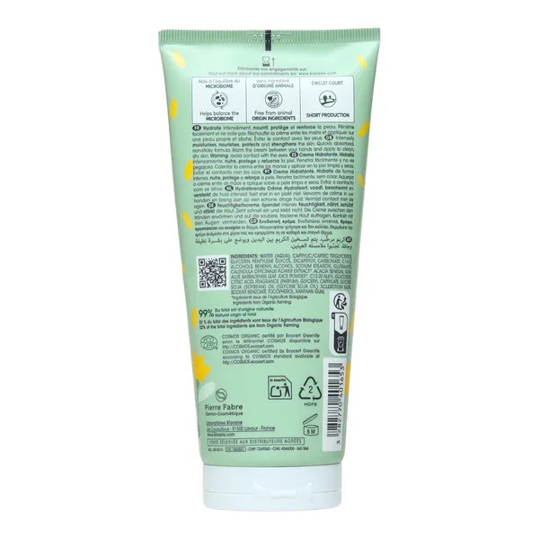 Klorane bébé Crème hydratante bio au calendula
