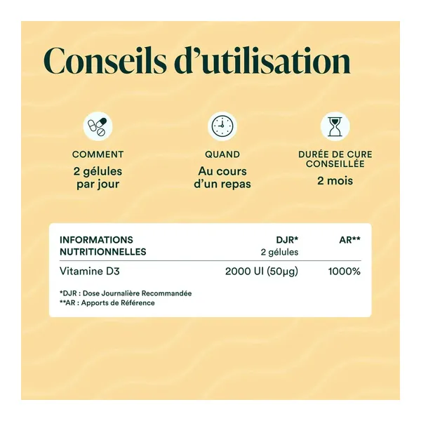 Novoma Vitamine D3 gélules