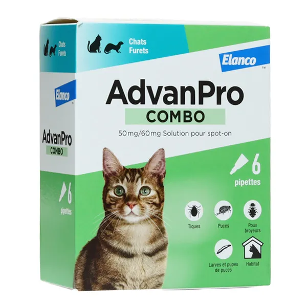 AdvanPro Combo pipette anti puce Chat