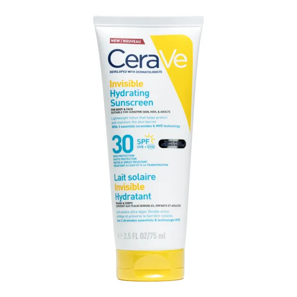 Cerave Lait solaire invisible hydratant SPF 30