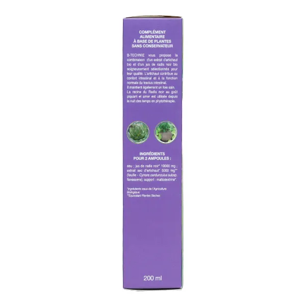Biotechnie Radis noir Artichaut ampoules