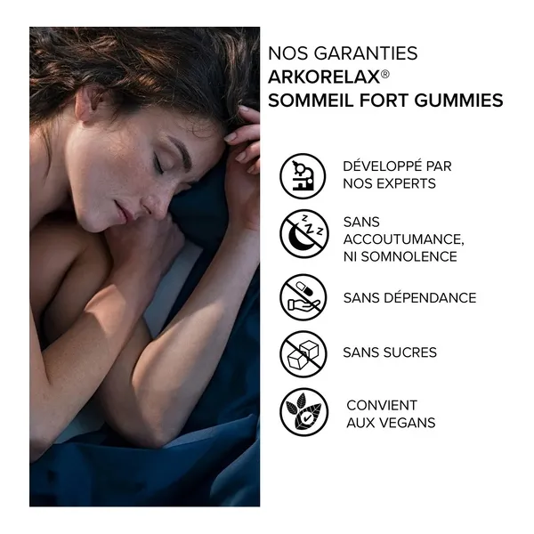 Arkorelax Sommeil Fort gummies mélatonine